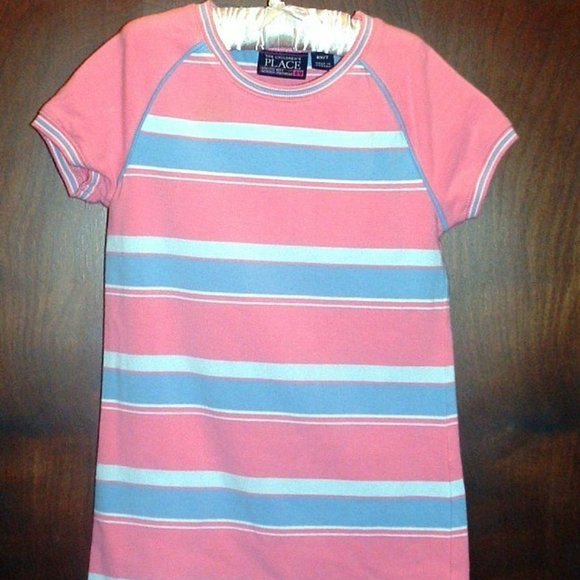 The Children's Place - Girl's Short Sleeve Tee-Shirt Dress - Picture 1 of 4